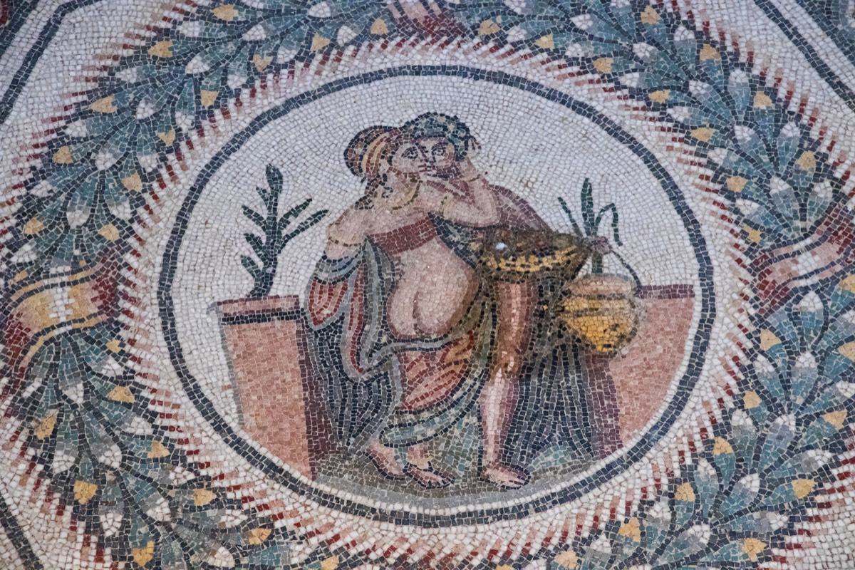 Eroticism in mosaics