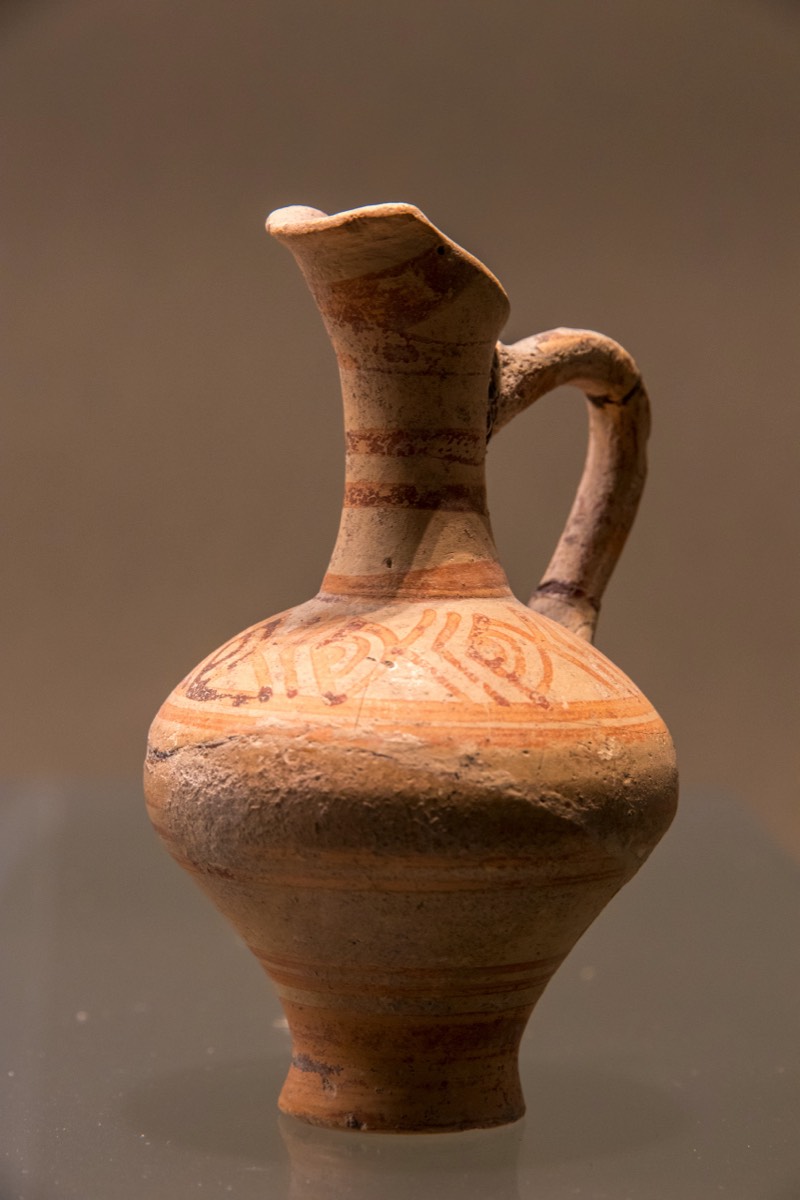 Ancient pottery in the Archeological museum Syracuse