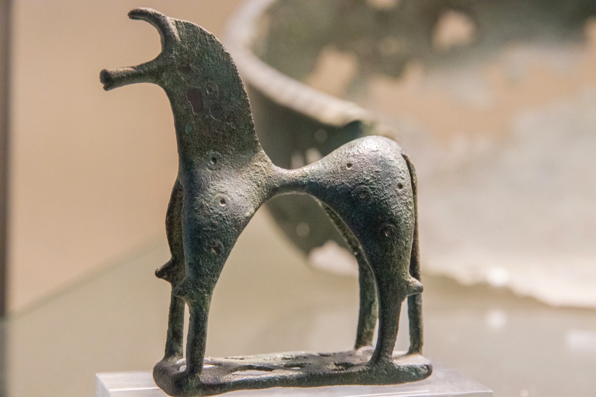 Small bronze horse